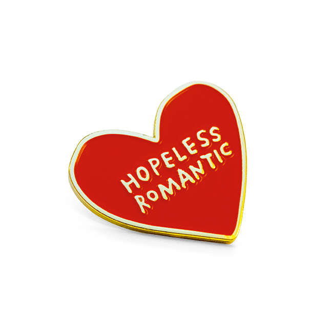 "Hopeless Romantic" Pin